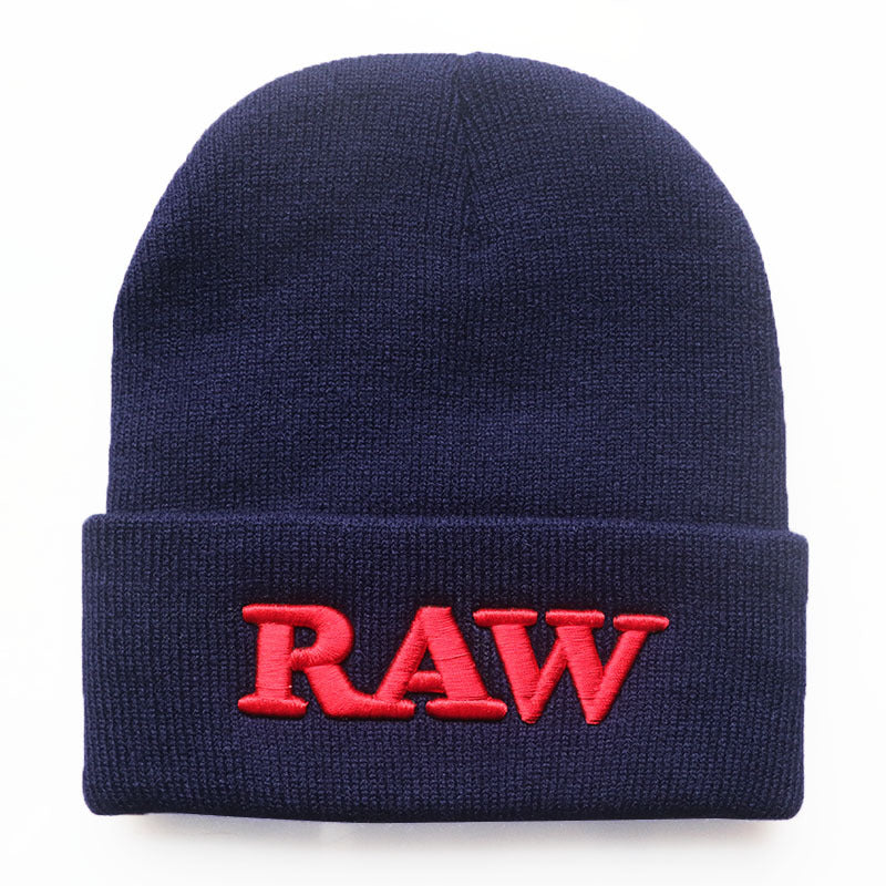 RAW Embroidery Knitted Hat