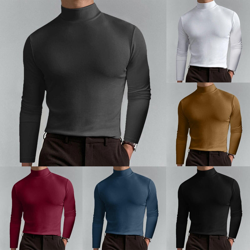 Autumn And Winter turtleneck long Sleeve T-shirt