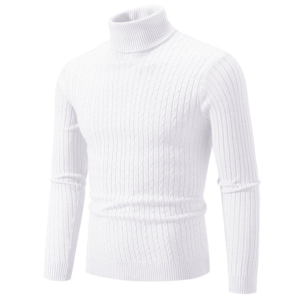 Pullover High Collar Casual Sweater Men