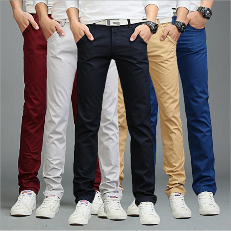 Casual slim Pants Men