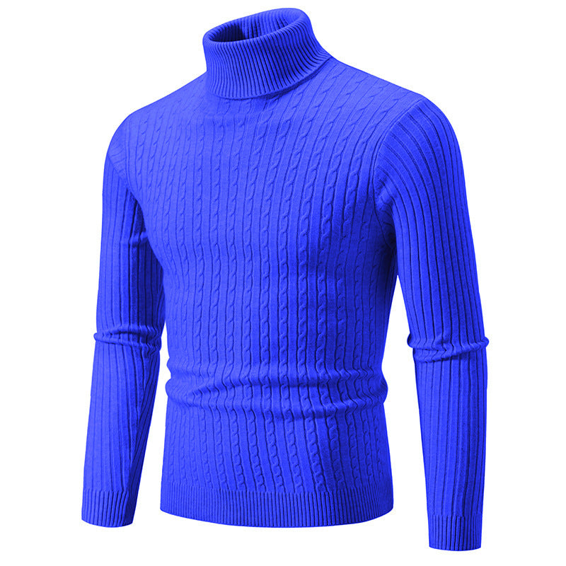 Maglione casual a collo alto da uomo