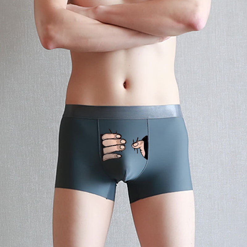 Summer Ice Silk Creative Men's Underwear