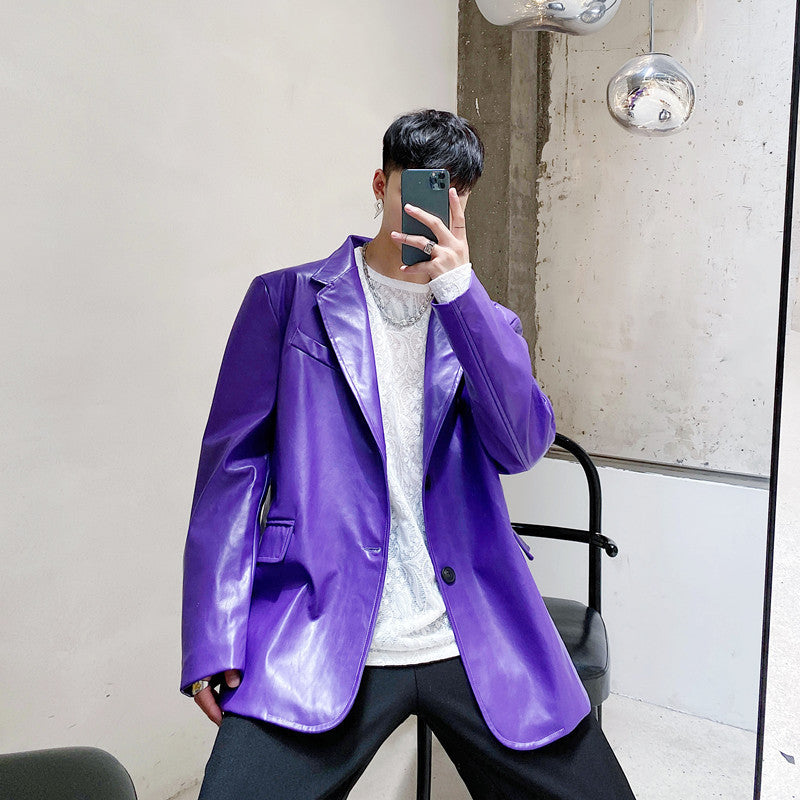 Korean Style Personalized Purple Coat