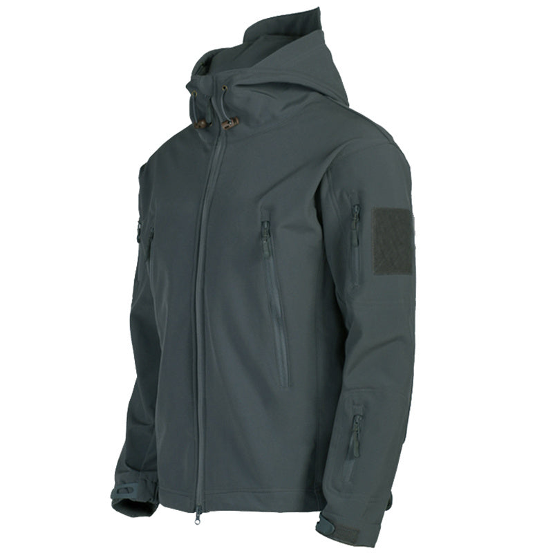 Giacca Soft Shell Uomo Giacca Antivento Con Cappuccio 