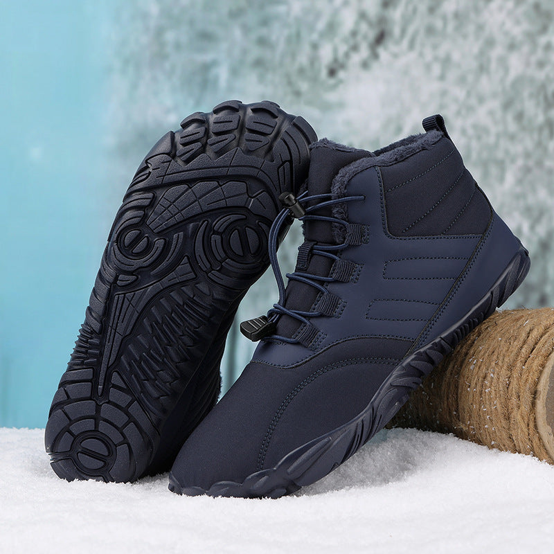 Winter Warm Slip-on Boots Wear-resistant Anti-ski Thickened Shoes Couple