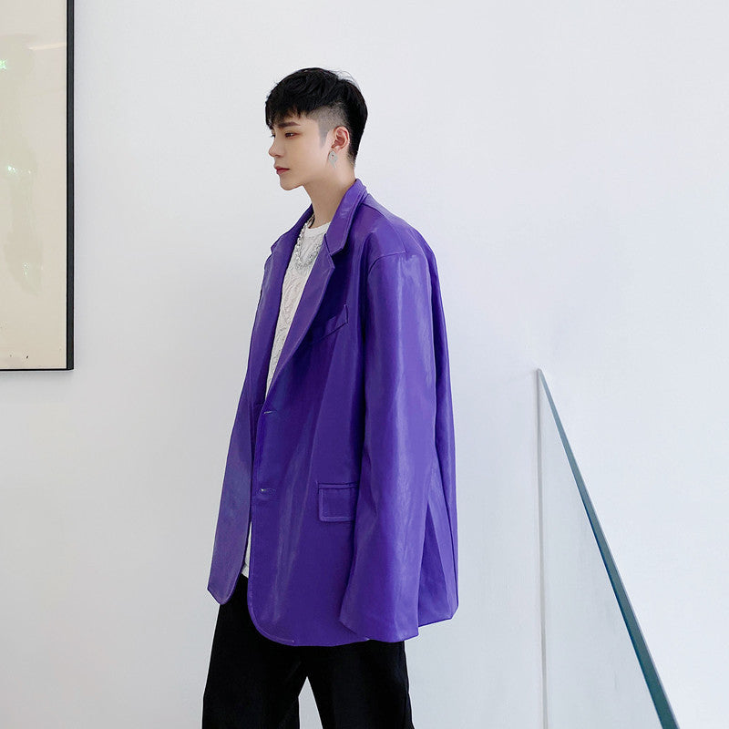 Korean Style Personalized Purple Coat