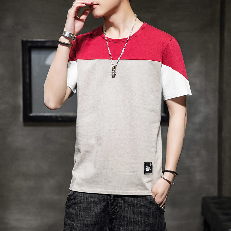 stitching loose casual T-shirt