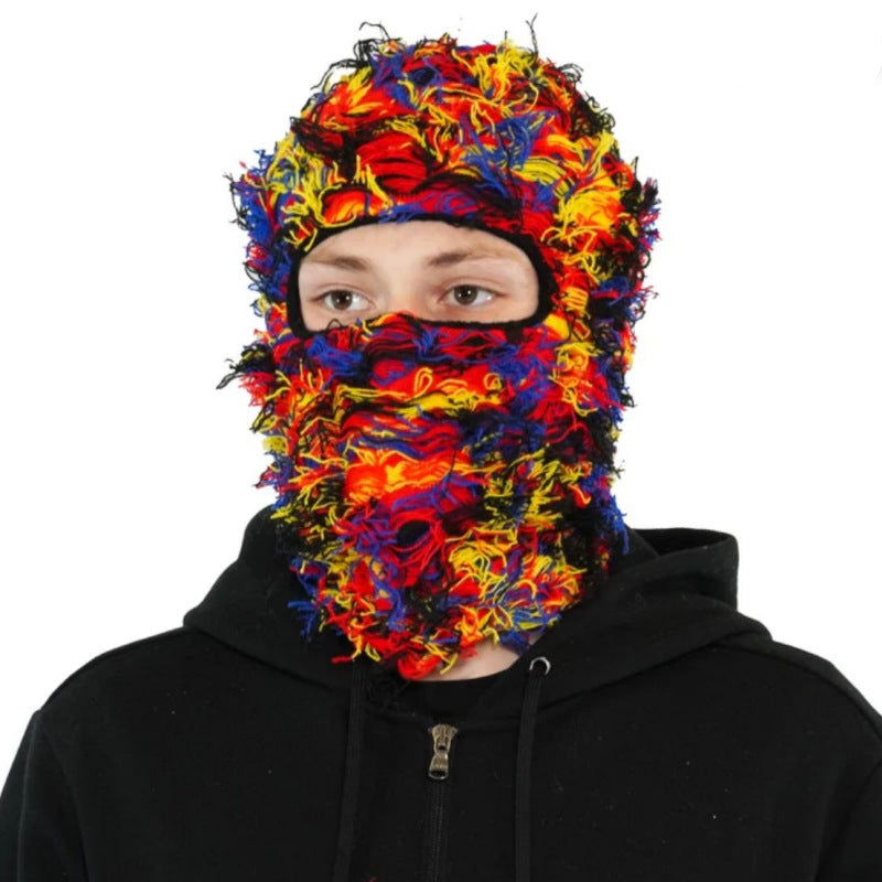 Balaclava Men's And Women's Knitted Camouflage Headgear Wool Hat