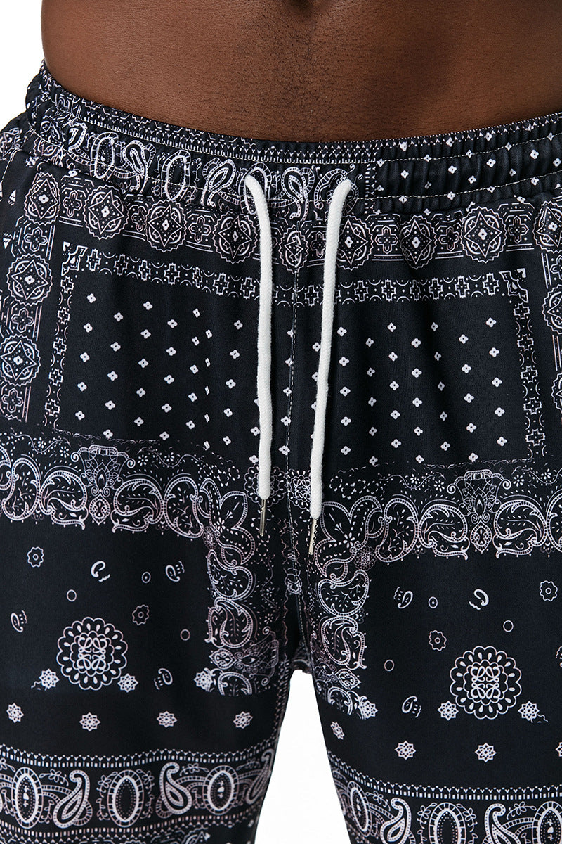 Ethnic printed slacks for men