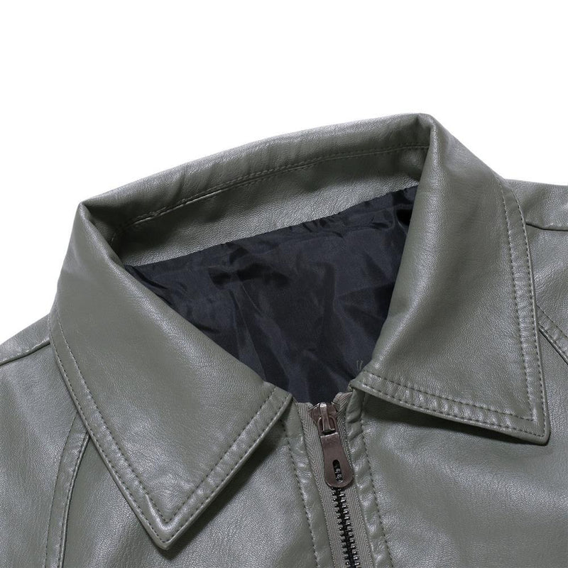 Men's Casual Slim-fit Leather jacket