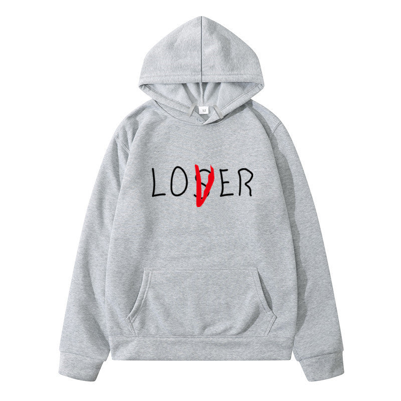 lovers printed Winter hoodies for couples