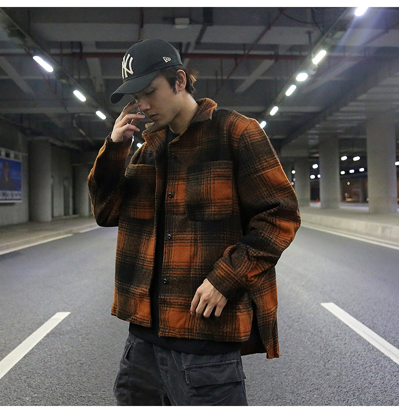 Woolen shirt Jacket