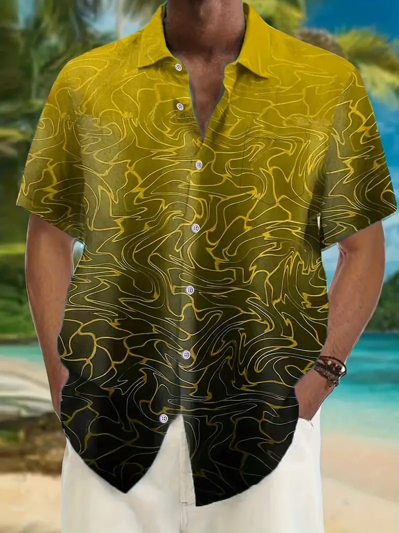 Short-sleeved Casual Beach Shirt