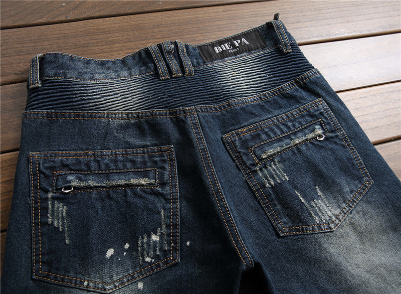 Male distressed jeans