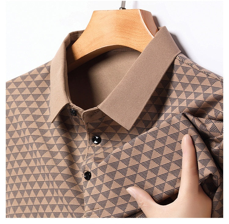 Men's Summer Ice Silk Polo Collar shirt