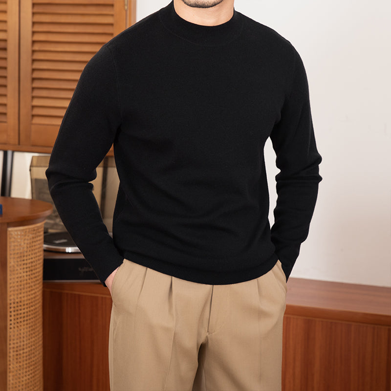 Commuter Sheep Wool turtleneck sweater for men