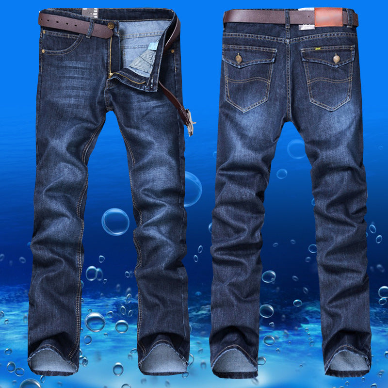 Winter Straight Slim Men's Jeans