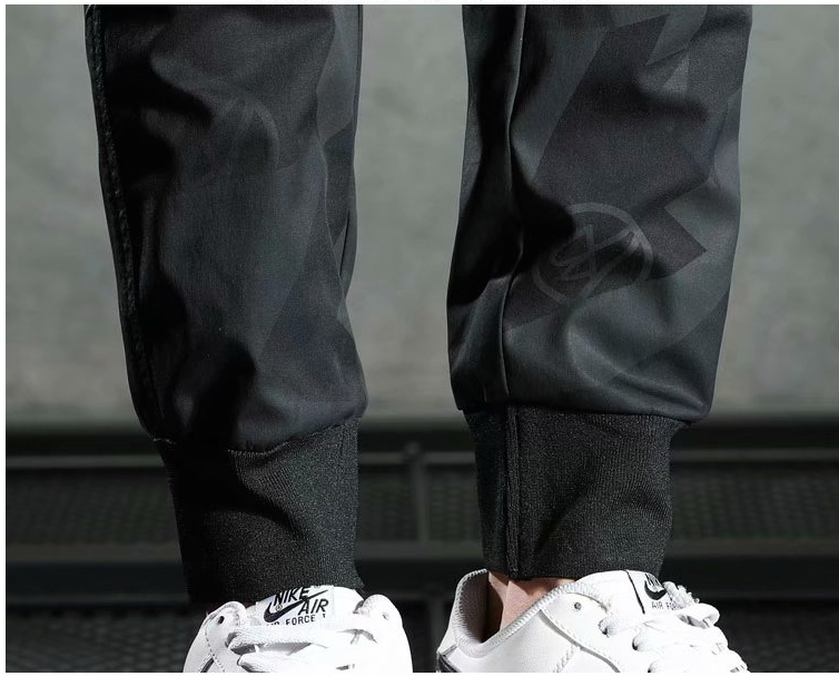 Camuflaje Casual Slim-fit Cintura elástica Pantalones elásticos