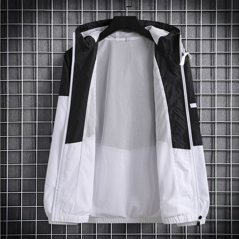 Men's sports hooded jacket