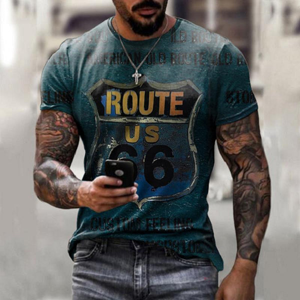 Retro Short Sleeve t-shirt Men