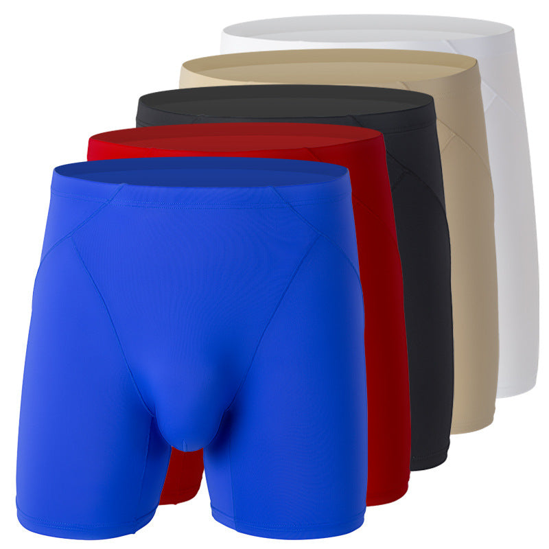 Ice Silk Boxer Sports And Fitness Shorts