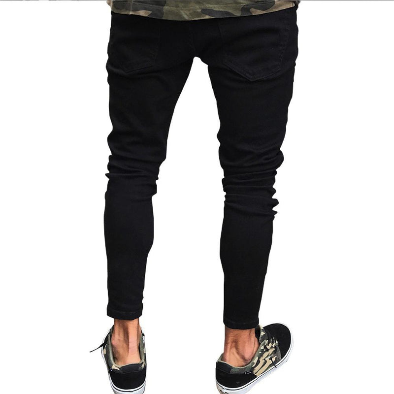 black distressed jeans for men