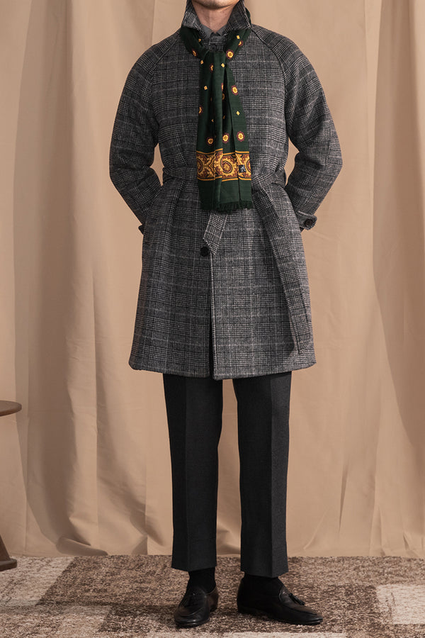Men's Wool Warm Mid-length trench Coat
