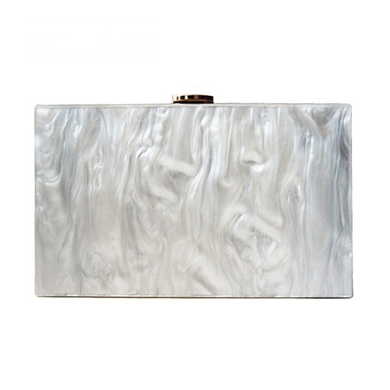 Pearlescent Acrylic Box Bag