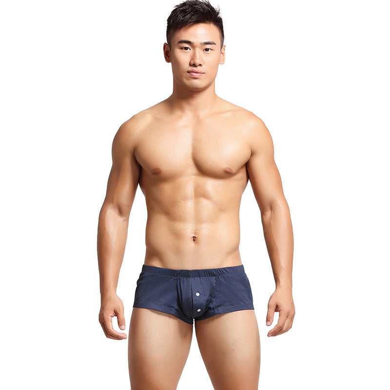 Calzoncillos tipo bóxer sexy de cintura baja para hombre