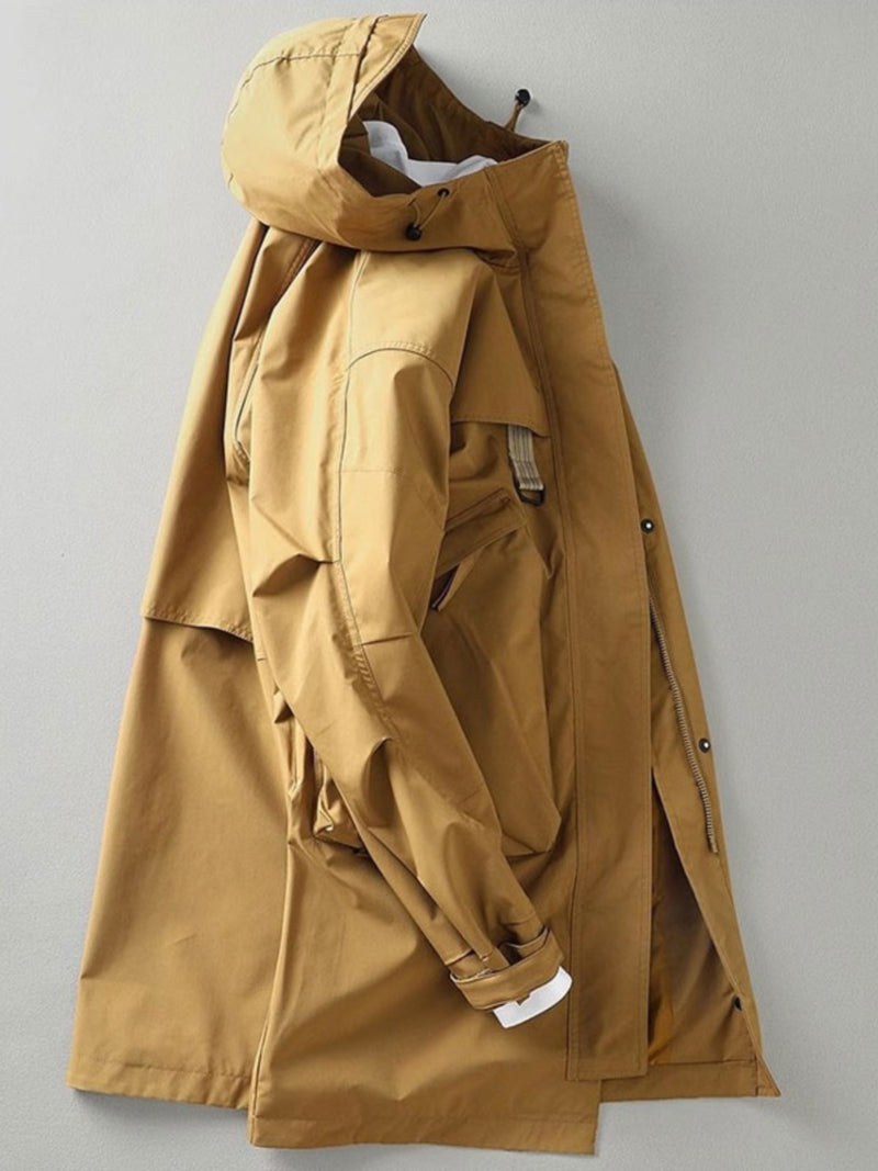 Men's Spring And Autumn Mid-length Trench Coat