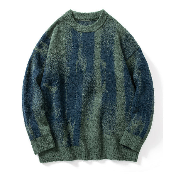 Oil Painting Color Matching sweater men