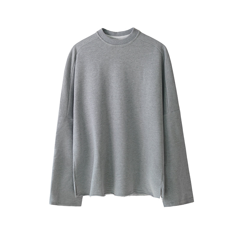 Men's Round Neck Solid Color Sweater