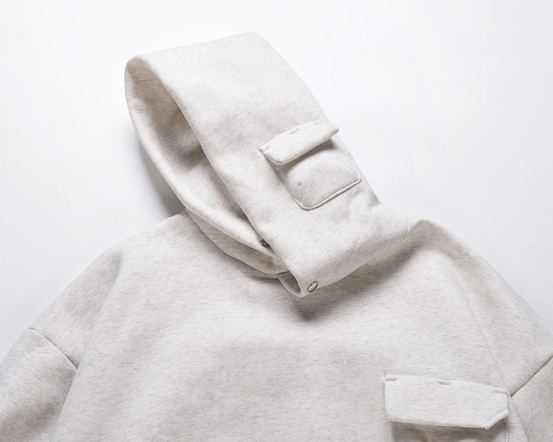 American style Button Collar Hoodie Male