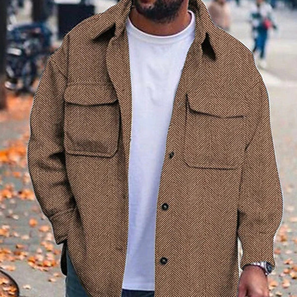 Men's casual Polo Collar jacket