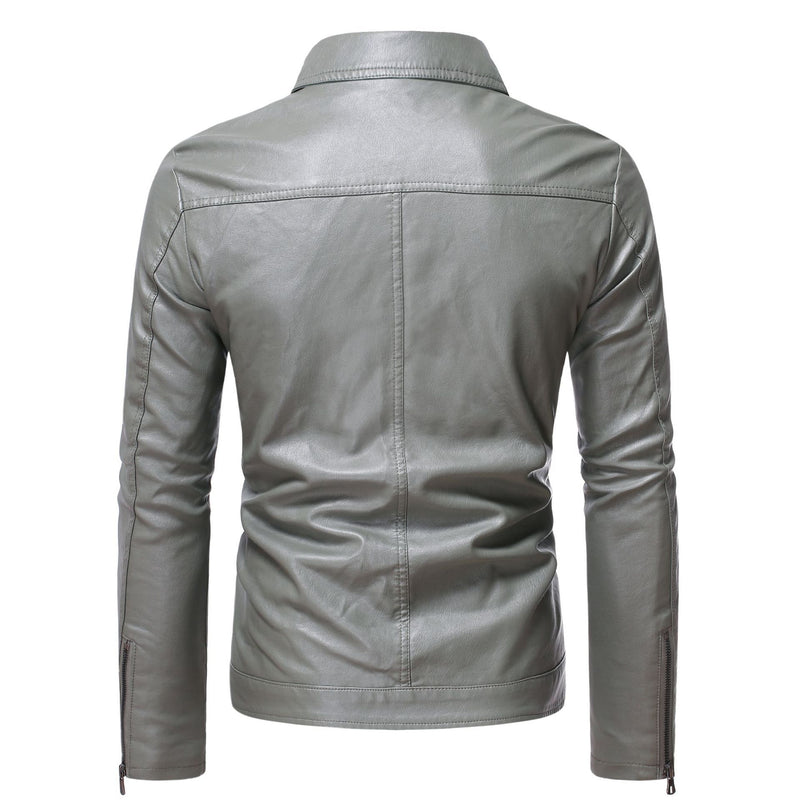 Men's Casual Slim-fit Leather jacket
