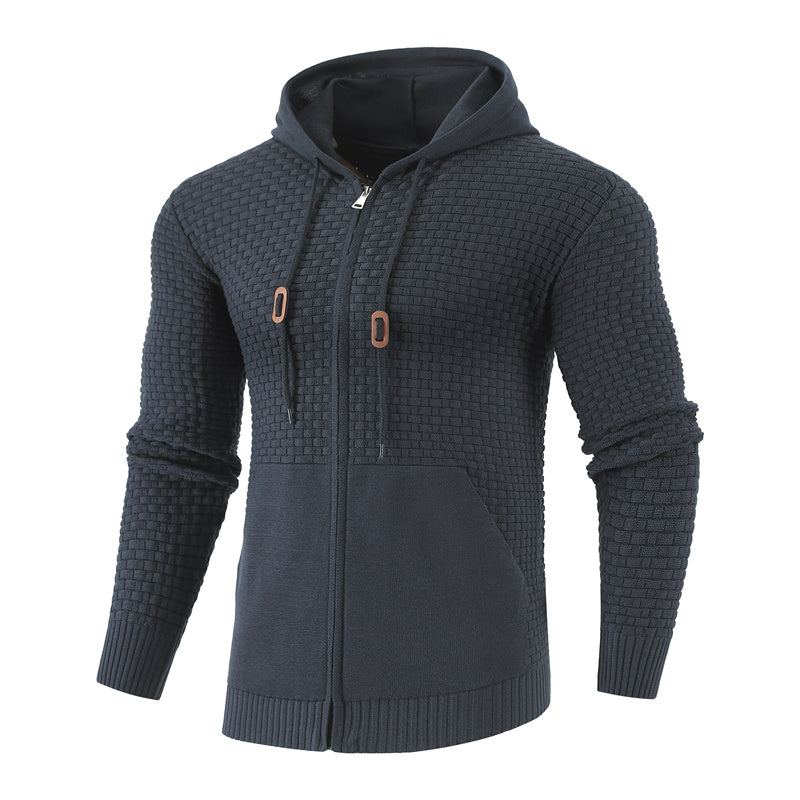 Four Seasons Knitting Zipper Hoodie