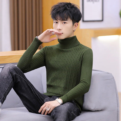 Slim-fit Sweater Men High Neck Bottoming Sweater