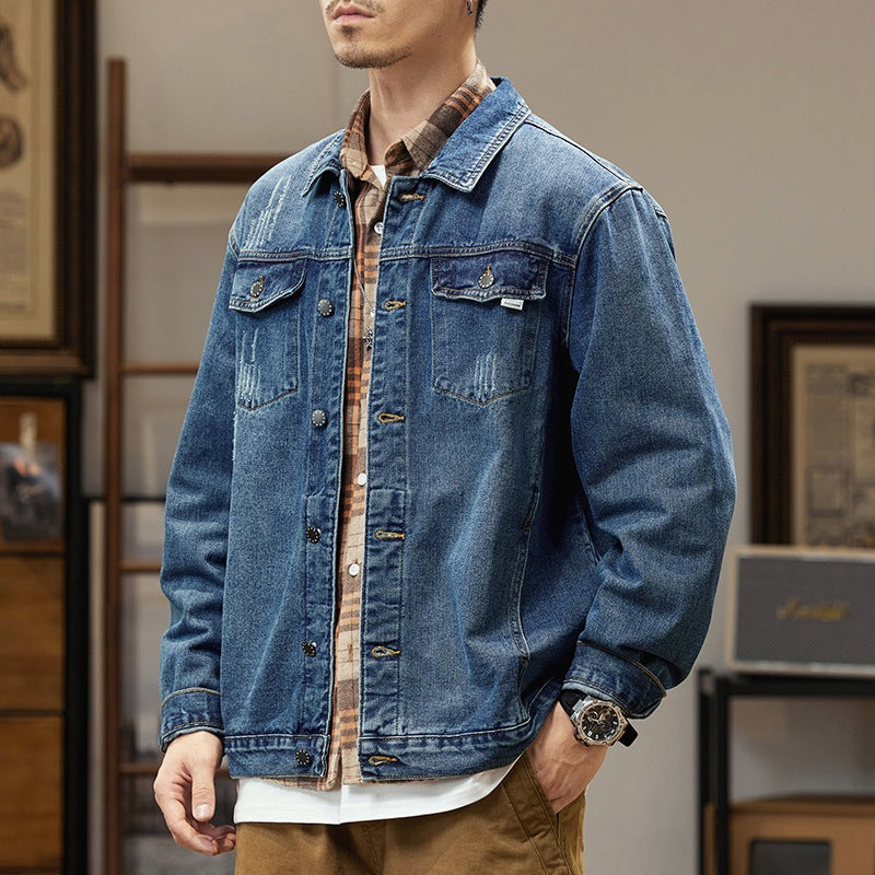 Retro Denim Jacket Men's