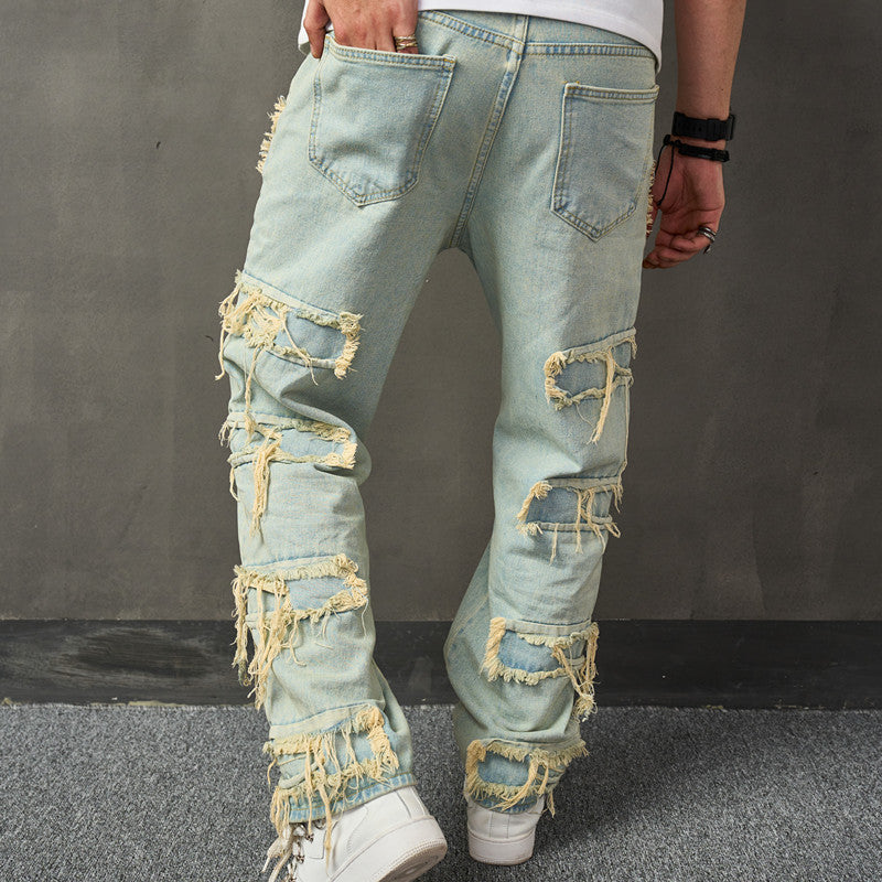 American Retro Wide Leg Jeans For Men