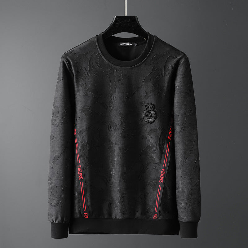 Round Neck Long-sleeved Sweater Men's