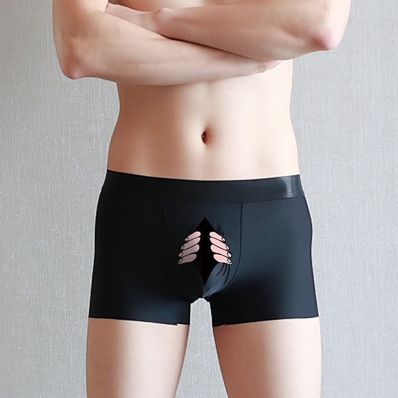 Summer Ice Silk Creative Men's Underwear