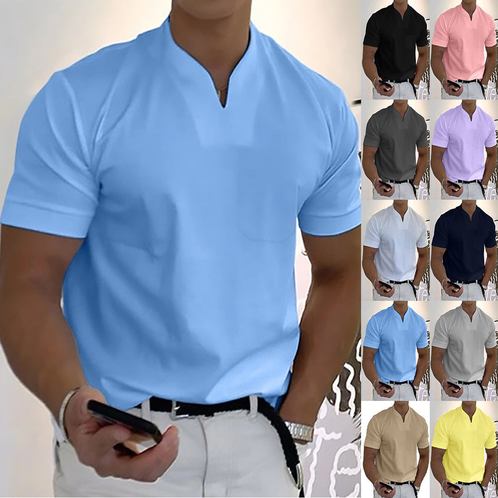 Summer Short Sleeve Shirt Men