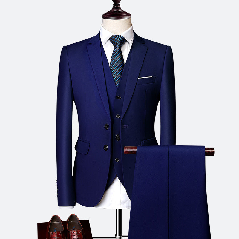 Men's professional three-piece business suit