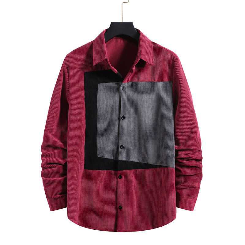 Men's Corduroy Long-sleeved Shirt