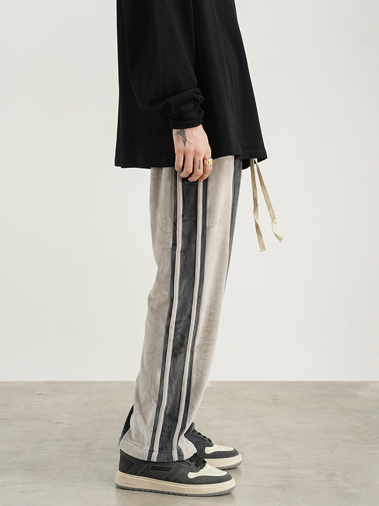 Straight Loose Drawstring Casual Wide Pants