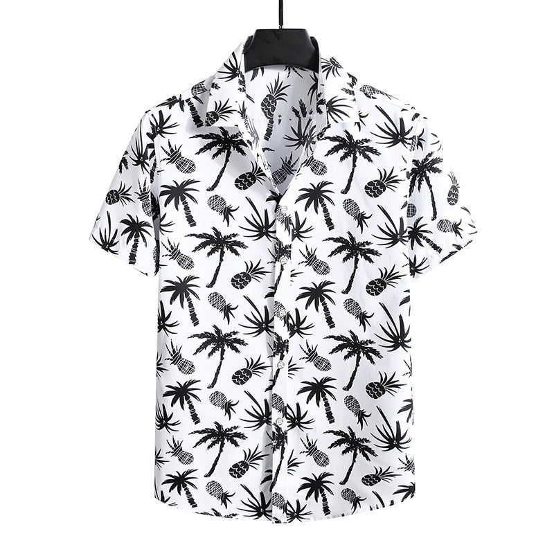 Summer Men's Short-sleeved Printed shirt