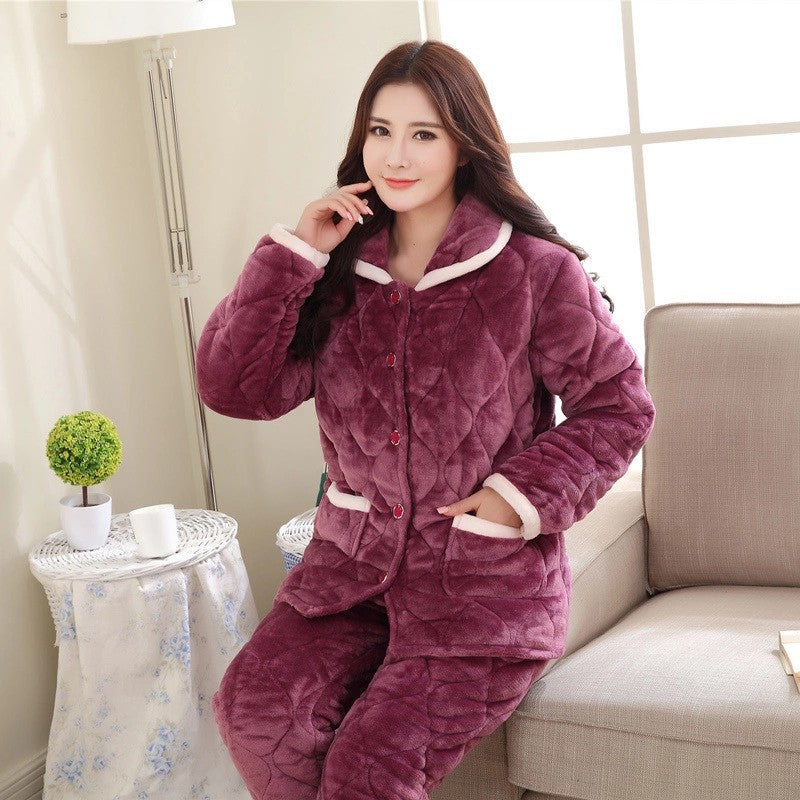 cotton purple pajamas for men and women