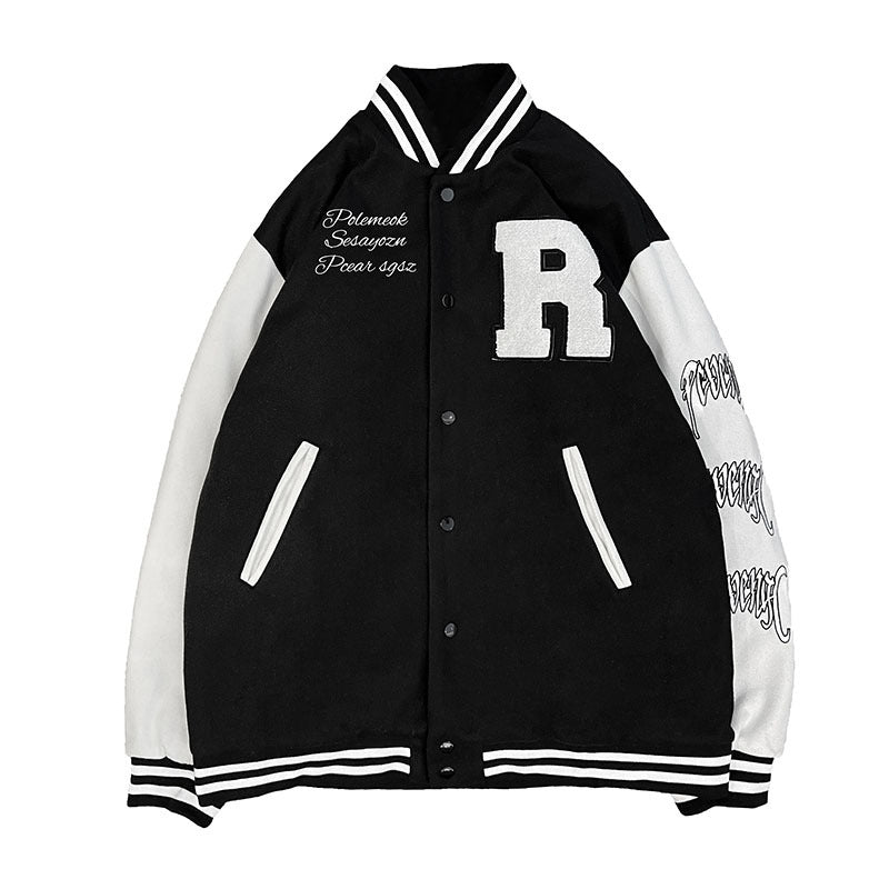 Sports Baseball Uniform Retro Casual Jacket