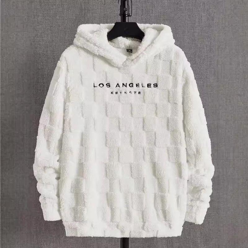 Hooded Loose Lamb Wool Pullover sweater