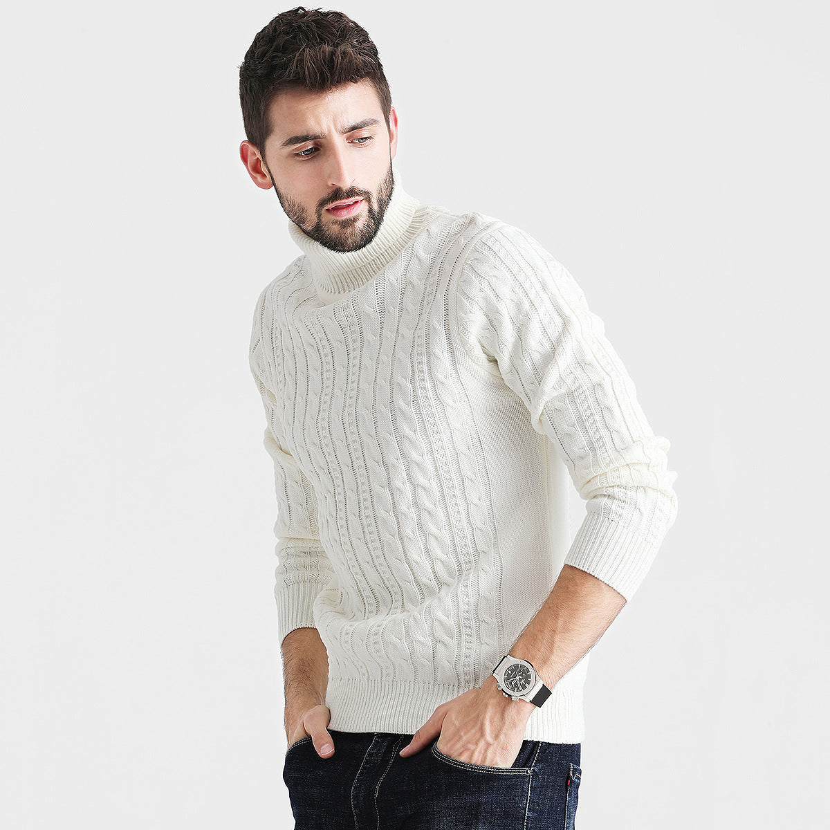 Maglione da uomo alla moda con pullover transfrontaliero